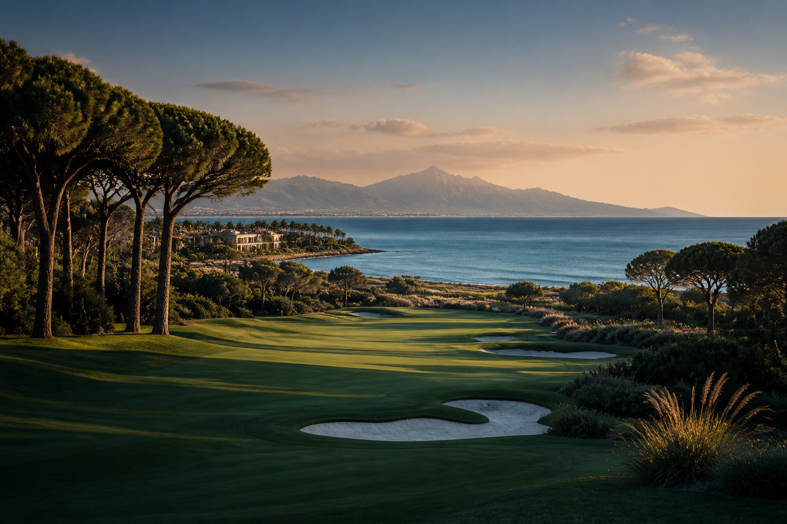 Belek-inspired Mediterranean golf and coastal landscape